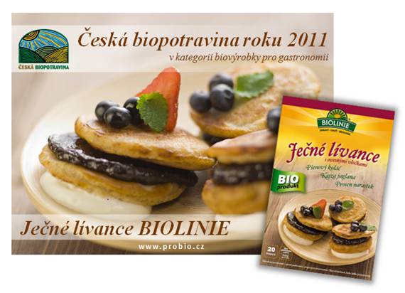 BIOLINIE Jen lvance - nejlep esk biopotravina roku 2011 v kategorii biovrobky pro gastronomii